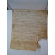 Documento notarial del siglo XVI sobre pergamino