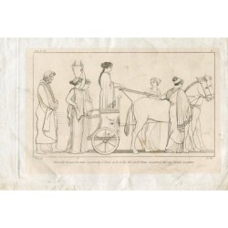 Nausikaa, nachdem sie Odysseus am Flussufer gefunden hatte, gestochen von Pi y Margall