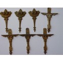 Five bronze sconces of approximately 12 cms. Tall.