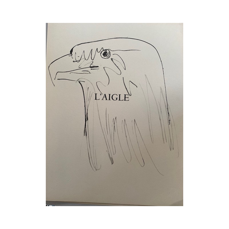 L'Aigle, Originallithographie von Picasso, veröffentlicht 1957