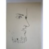 Head of a Man. Original lithograph by Picasso published in 1957