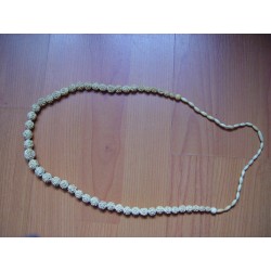 Antique necklace of worked ivory balls of 82 cms. of length.