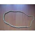 Antique necklace of worked ivory balls of 82 cms. of length.