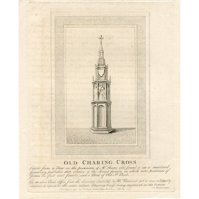 La vecchia Charing Cross. John Thomas Smith (c. 1800)