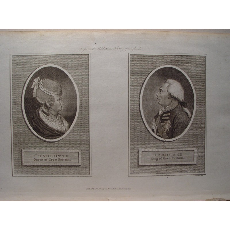 Charlotte Quuen of Great Britain and George III, King of Great Britain.