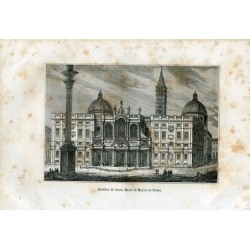 Basilica of Santa Maria Maggiore in Rome engraving