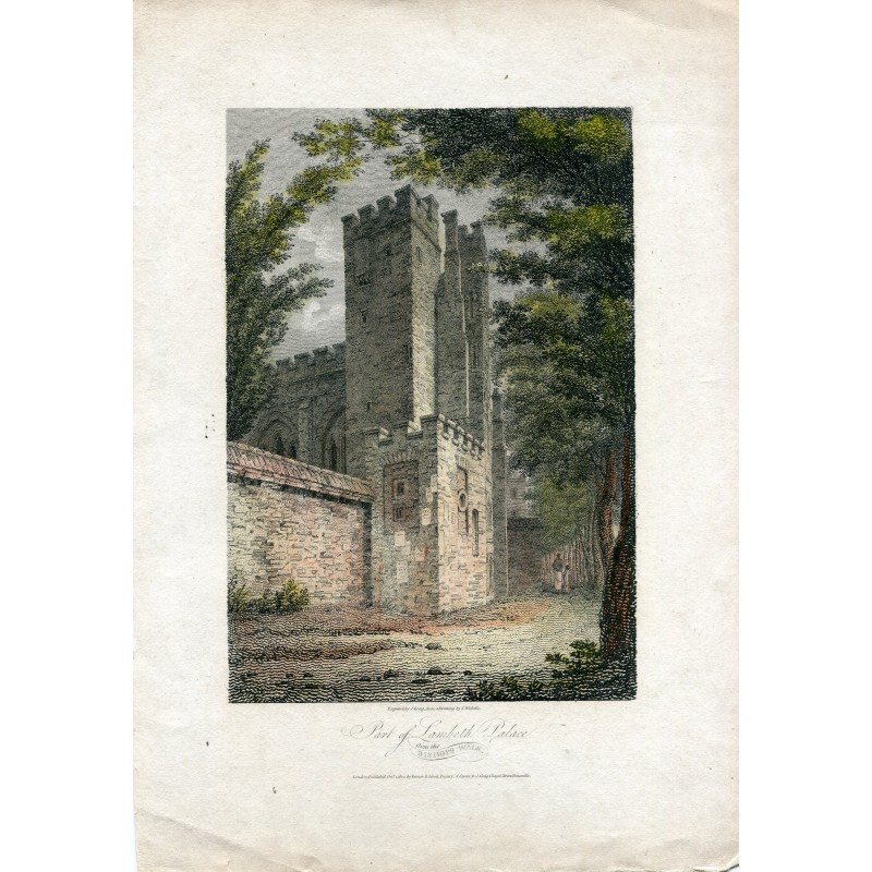 Lambeth Palace vom Bishop’s Walk aus (1804)
