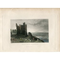 Brough Castle, Westmorland engraved by W. Le Petit from a work by T. Allom.