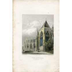 Cattedrale di York incisa da Wm. Woolnoth, disegnata da H. Browne