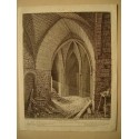 Tour de Londres - Gravure ancienne originale. Jean-Thomas Smith (1811)