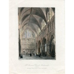 Chiesa di San Salvatore a Southwark, incisa da H. Griffiths, disegnata da T. Allom