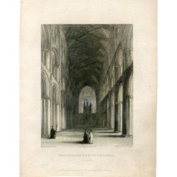 Kathedrale von Peterborough, gestochen von B. Winkles, gezeichnet von R. Garland