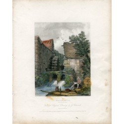 Water Mill, Estmorland, engraved by A.H.Payne from a drawing by G. Cattermole.