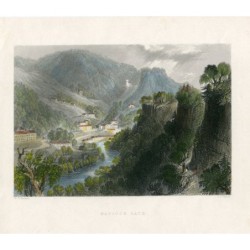 Matlock Bath incisa da JC Varrall da un'opera di WH Bartlett