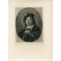 Self Portrait of Gerard Dou. Paul Rajon's etching.