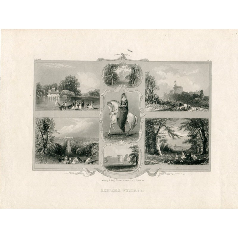 Windsor Castle engraved by A. Payne