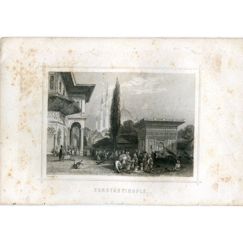 Constantinople gravée par Rouargue et publiée à Paris au XIXe siècle