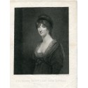 La très honorable Mme Jane Dundas, d'après les travaux de J. Hoppner. Gravure de F. Bartolozzi (1802)