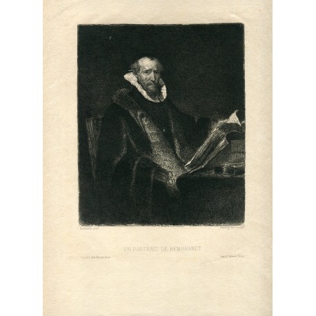 «Un portrait de Rembrandt» grabado por Fleming