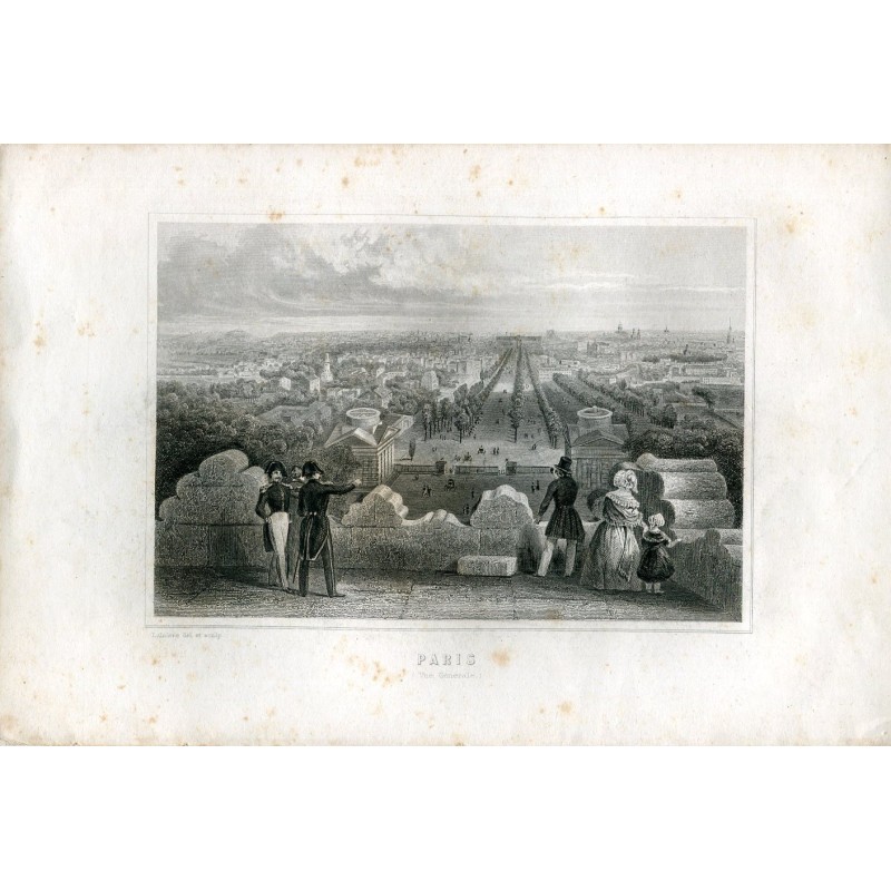 Paris, gezeichnet und gestochen von Lalaisse im Jahr 1860