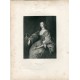 «Henrietta Maria» Queen of Charles I grabado por W.H.Watt en 1840