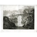 El puente de Dulsie, según John Claude Nattes. Grabado por J. Fittler (1804)