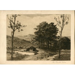 «The peaceful Valley» grabado por Eli Marsden Wilson (1877-1965)