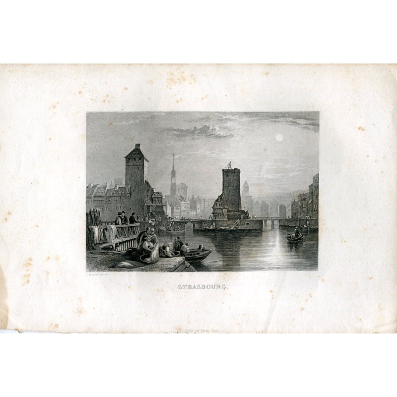 Strasbourg gravée par Larbalestier