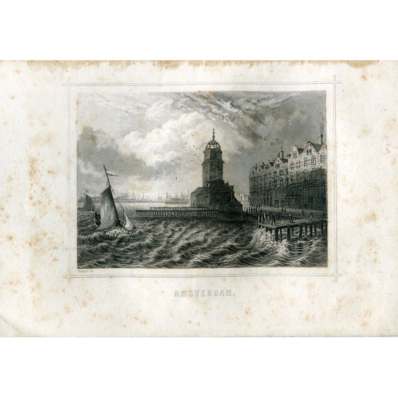 Amsterdam engraved by Aubert
