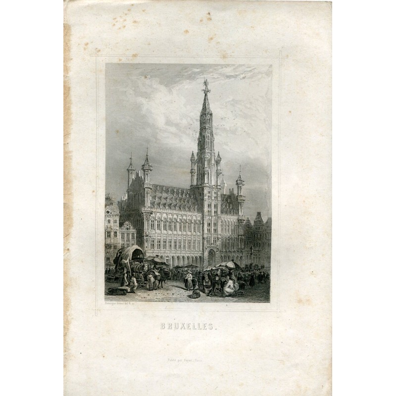 Bruxelles gravée par Rouargue Frères