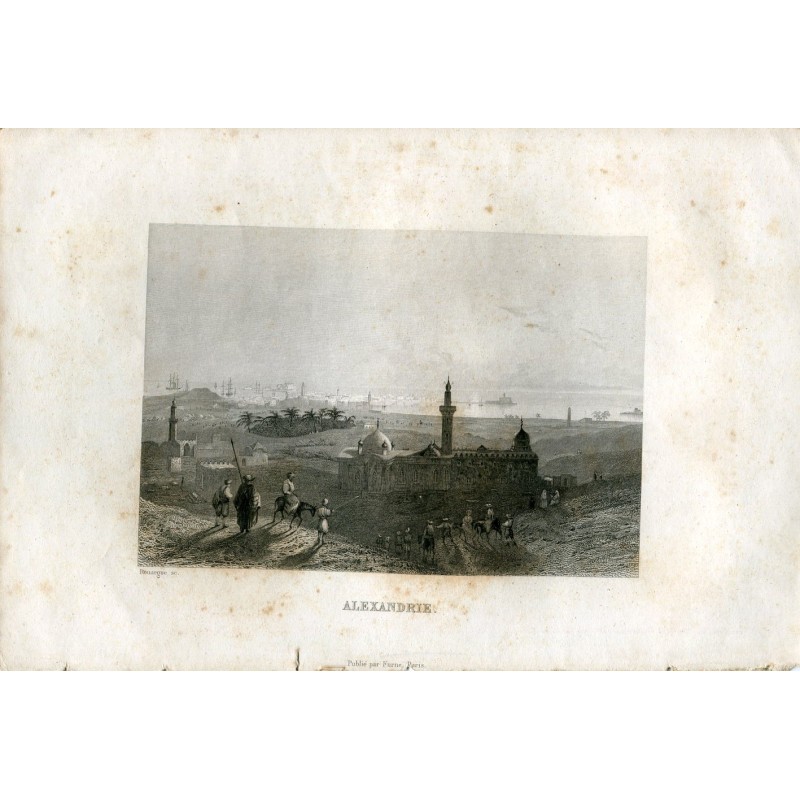Alexandrie, Égypte, gravée par Rouargue