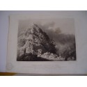«Position of the Moors on the gap of Anghera» Lithograph by Perez de Castro