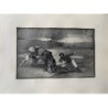 Goya etching. Bullfighting, plate 2, 1983 edition. 'Another way of hunting on foot'
