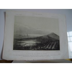 «Vista de las lagunas de Tetuan» litografia por P. Perez de Castro. 1860