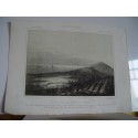 Vista de las lagunas de Tetuan. litografia por P. Perez de Castro. 1860