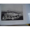 «Vue de la ville d'Alcazaba et de l'enceinte de Tétouan avec une partie du Campto. De la 2e armée établie dans la plaine du côté