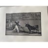 Goya etching. Bullfighting, plate 7, 1983 edition. 'Origin of the harpoons or banderillas'