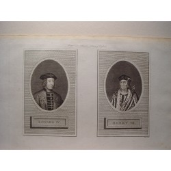 «Edward IV and Henry VII» Grabado por Pass. Engravig for Ashburton´s History of England.