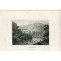 Écosse. Bonskeid, Perthshire, gravé par Elizabeth Byrne d'après une étude originale de J.P. Neale.