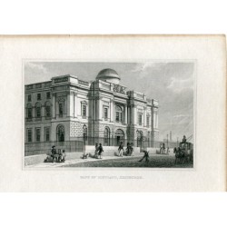 Schottland. Bank of Scotland, Stich aus dem 19. Jahrhundert