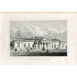 Écosse. La Nouvelle Académie d'Édimbourg, gravure de 1830