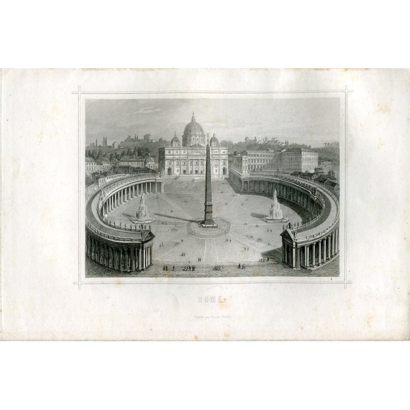 Rome, gravure publiée par Furne, Paris