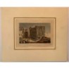 Praetorium Tower or Palace of Augustus - Tarragona - Antique 19th-century engraving