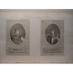 «Henry II and Richard I». ». Grabó Charles Turner Warren (1834-1909) Engravig for Ashburton´s History of England.