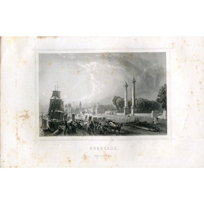 France, Bordeaux, engraved by Rouargue