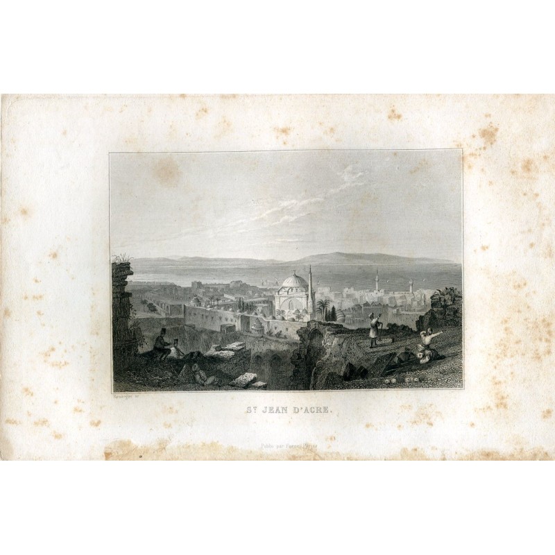 Palästina. St. Jean d'Acre, gestochen von Rouargue