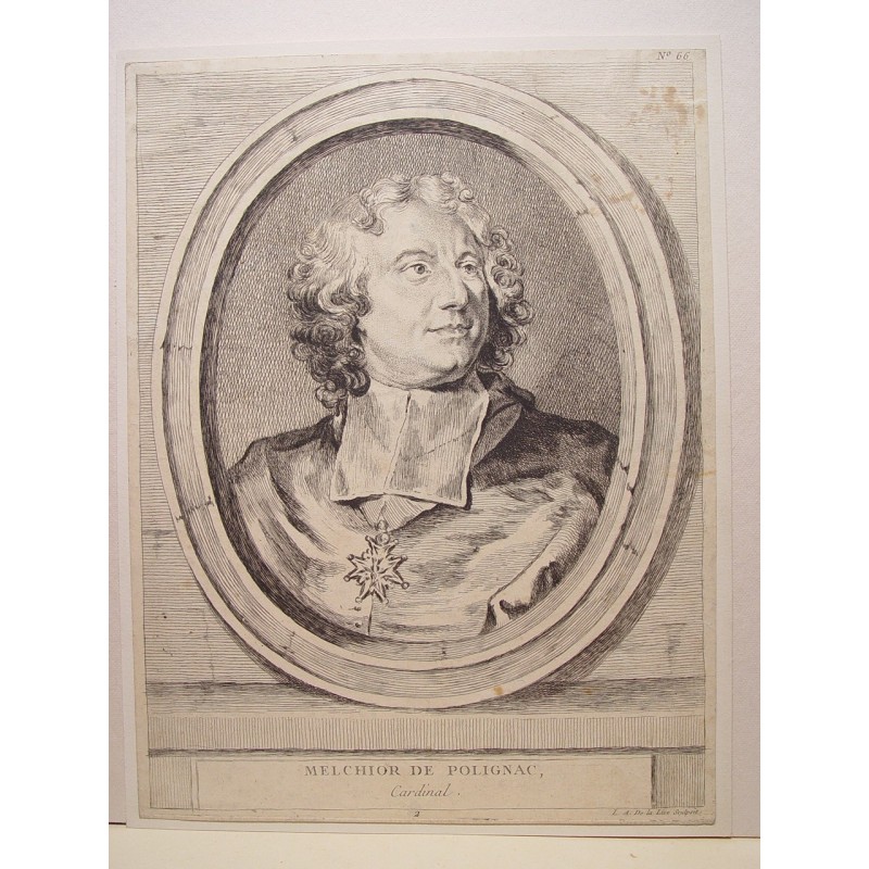 Melchior de Polignac, Cardinal. Recorded by L.A. De la Live.