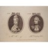 The Dorking Hero and the beutiful Mrs. H - 18th century engraving
