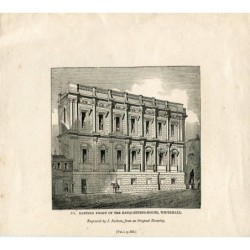 Façade est de la salle de banquet, Whitehall, 1835
