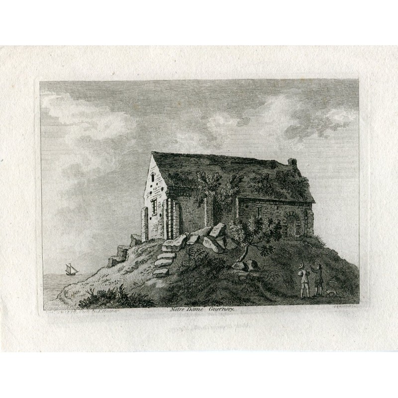 Notre Dame Guernsey incisa da Sparrow, disegnata da S. Hooper nel 1775